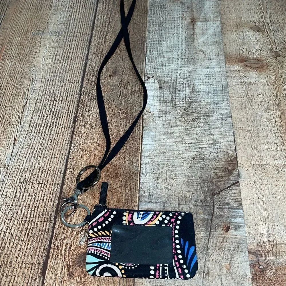 Vera Bradley lighten up lanyard card holder